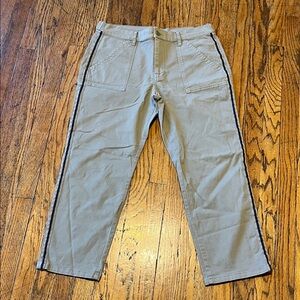 Men's Cargo Pants with Black Side Stripes